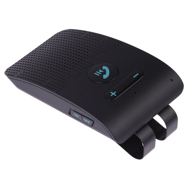 SP09 Multipoint Wireless Bluetooth V4.2 Freisprechanlage für das Auto, unterstützt Sprachausgabe und Vibrationssensor