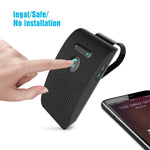 SP09 Multipoint Wireless Bluetooth V4.2 Freisprechanlage für das Auto, unterstützt Sprachausgabe und Vibrationssensor