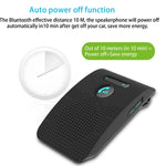 SP09 Multipoint Wireless Bluetooth V4.2 Freisprechanlage für das Auto, unterstützt Sprachausgabe und Vibrationssensor
