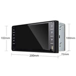 848V 16,7 Zoll Multi-Touchscreen GPS-Navigationssystem für Autos, unterstützt TF-Karte / USB / AUX / MP5-Player / Android- & iPhone-Mirror-Links, 848V