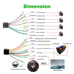 848V 16,7 Zoll Multi-Touchscreen GPS-Navigationssystem für Autos, unterstützt TF-Karte / USB / AUX / MP5-Player / Android- & iPhone-Mirror-Links, 848V