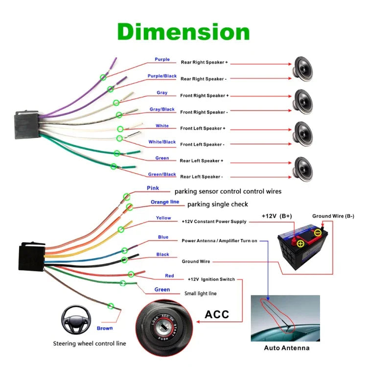 848V 16,7 Zoll Multi-Touchscreen GPS-Navigationssystem für Autos, unterstützt TF-Karte / USB / AUX / MP5-Player / Android- & iPhone-Mirror-Links, 848V