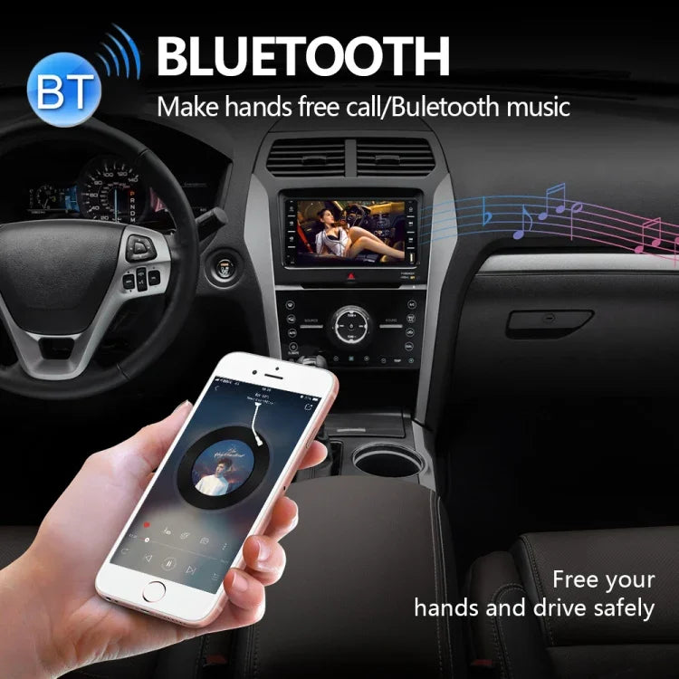 848V 16,7 Zoll Multi-Touchscreen GPS-Navigationssystem für Autos, unterstützt TF-Karte / USB / AUX / MP5-Player / Android- & iPhone-Mirror-Links, 848V