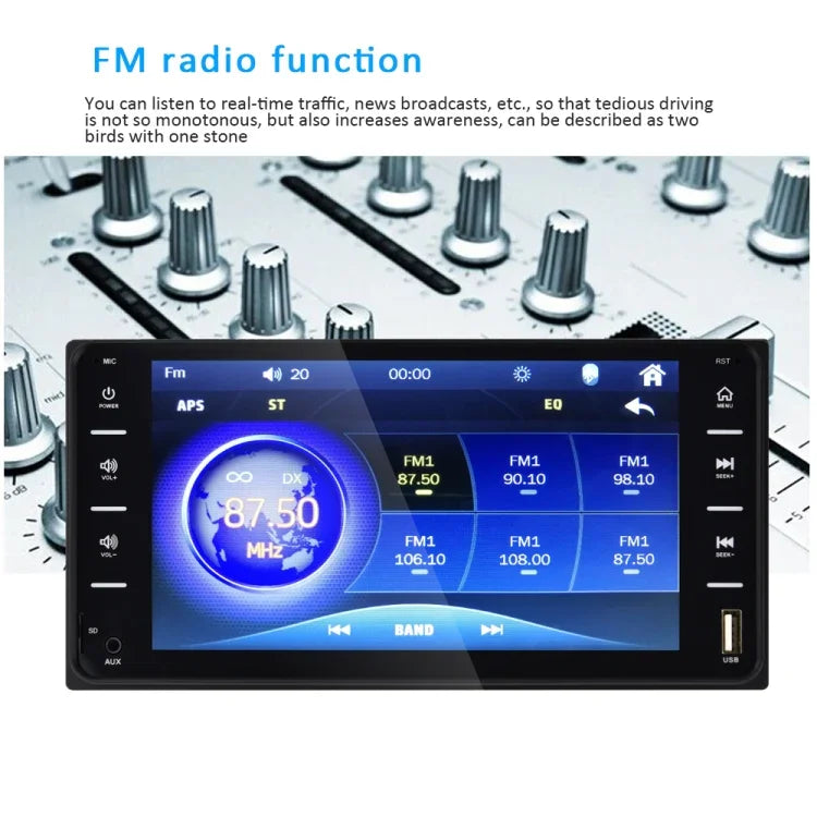 848V 16,7 Zoll Multi-Touchscreen GPS-Navigationssystem für Autos, unterstützt TF-Karte / USB / AUX / MP5-Player / Android- & iPhone-Mirror-Links, 848V