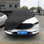 Staubdichte, UV-beständige, wärmeisolierende Autoabdeckung aus Baumwolle mit elastischer Kraft für Limousinen, Größe: L, 4,9 m ~ 5,25 m, Größe: L, 4,9 m ~ 5,25 m