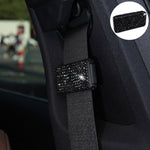 Car Seat Belts Crystal Clip Fixer Tightening Regulator, Crystal Black, Crystal Colour, Crystal Pink, Crystal Blue, Crystal Red, Crystal White