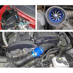 Car Stainless Universal Supercharger F1-Z Single Side Turbine Air Intake Fuel Saver Turbo Turboing Charger Fan Set kit, Single Side