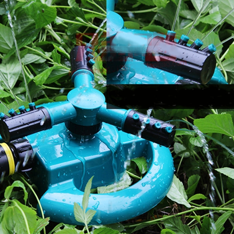 Garden Automatic Rotating Nozzle 360 Degree Rotary Automatic Sprinkler Garden Lawn Watering Nozzle,Applicable for 3/4 inch Water Pipes(Blue), 360 Degree Automatic Sprinkling 3