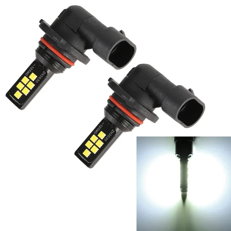 2 Stück 9005 DC9-16V / 3,5W / 6000K / 320LM Auto-Nebelscheinwerfer mit 12 LEDs SMD-ZH3030, Konstantstrom, 9005