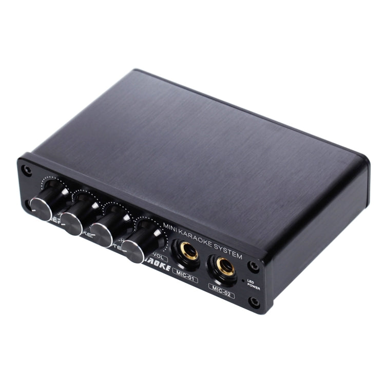 A933 Mini Karaoke-Maschinen-System Soundmixer-Verstärker für PC / TV / Mobiltelefone, unterstützt Cinch-Eingang / 2-Kanal-Mikrofoneingang, A933