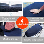 Waterproof Motorcycle Sun Protection Heat Insulation Seat Cover Prevent Bask In Seat Scooter Cushion Protect, Size: XXL, Length: 86- 92cm; Width: 40-56cm, Size: XXL (Black Red), Size: XXL (Black Blue), Size: XXL (Blue), Size: XXL (Black)