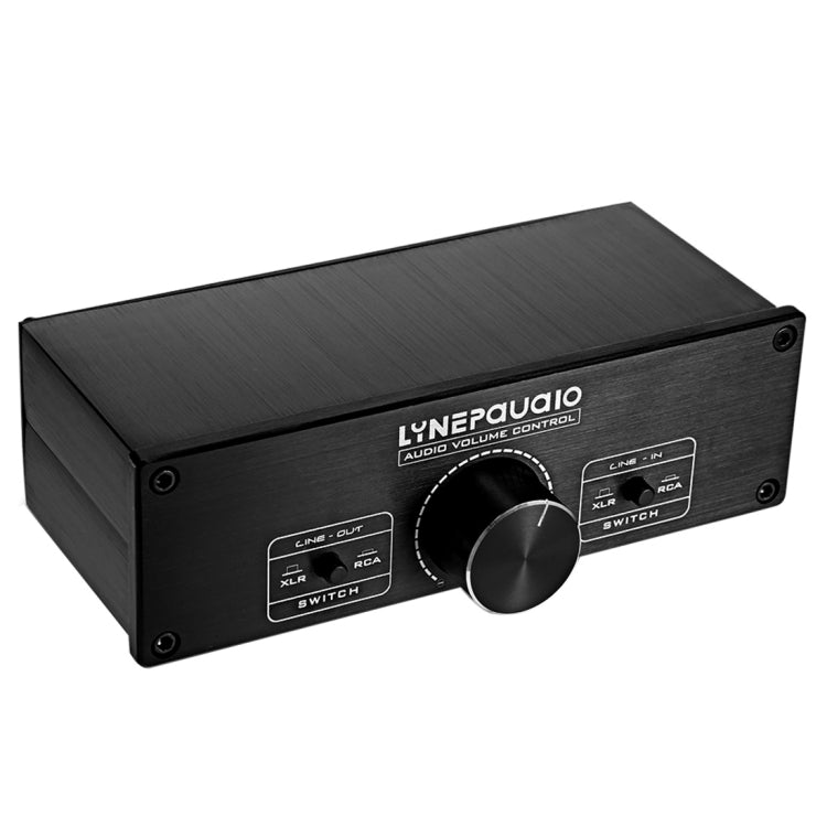 LINEPAUDIO A967 Vollausgeglichener passiver Vorverstärker für aktive Lautsprecher mit Zweikanal-Lautstärkeregler, A967