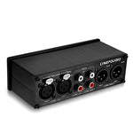 LINEPAUDIO A967 Vollausgeglichener passiver Vorverstärker für aktive Lautsprecher mit Zweikanal-Lautstärkeregler, A967