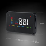 A200 OBD2 3.5 inch Vehicle-mounted Head Up Display Security System, Support Car Speed / Engine Revolving Speed Display / Water Temperature / Voltage, A200