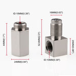 90 Degree Car Oxygen Sensor Spacer Engine Light CEL Check Bung Mini Catalytic Converter M18 x 1.5, 90 Degree