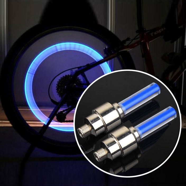 2 Stück Radreifenlampen mit Batterie für Auto / Motorrad / Fahrrad