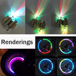 2 Stück Ventilkappen-Licht Radreifenlampen mit Batterie für Auto / Motorrad / Fahrrad