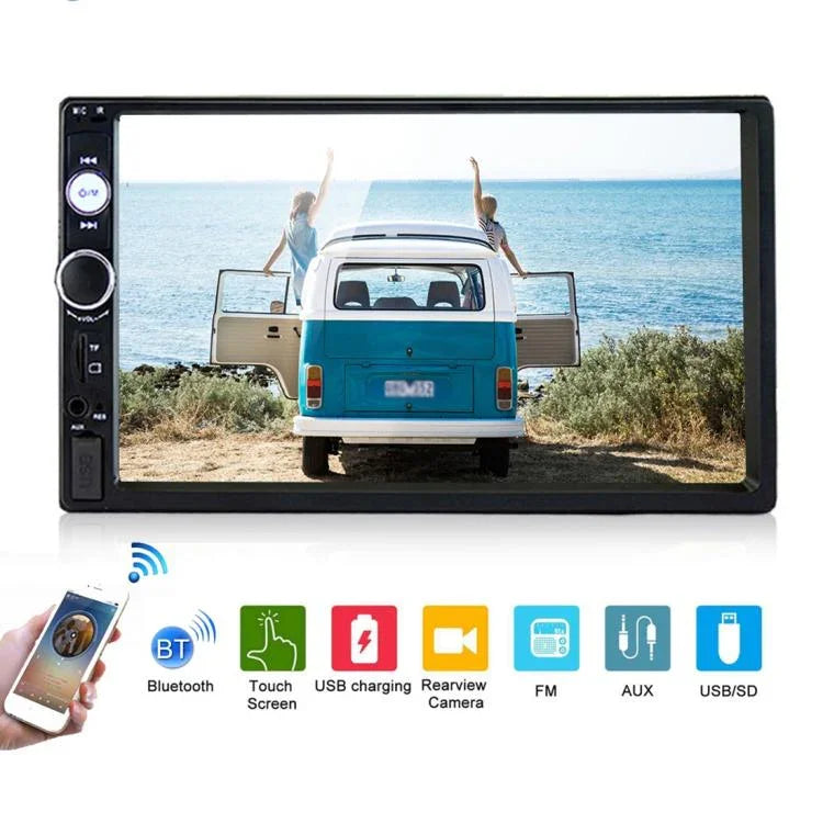 7010B HD 2 DIN 7 Zoll Auto Bluetooth Radio Receiver MP5 Player, unterstützt FM & USB & TF-Karte, 7010B