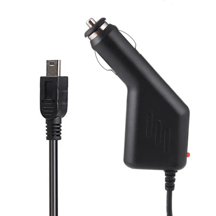Universelles Mini-USB-Ladeadapter für Auto-DVR-Kamera, GPS-Navigation, Eingang 10V - 48V, Ausgang 5V 1.5A, Kabellänge: 3.5m, Mini-USB-Kabellänge: 3.5m