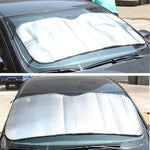 Silberne Aluminiumfolie Sonnenblende Auto Windschutzscheibe Visier Abdeckung Block Frontscheibe Sonnenschutz UV-Schutz, Größe: 130 x 60 cm, 130 x 60 cm