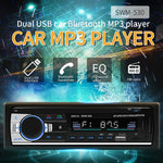 SWM-530 12V Universal Auto Doppel-USB-Ladegerät Radio Receiver MP3-Player, unterstützt FM & Bluetooth mit Fernbedienung, SWM-530