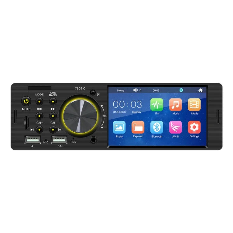 SWM-7805C 4,1 Zoll Touchscreen Universal Autoradio Empfänger MP5 Player, unterstützt FM & Bluetooth & TF-Karte mit Fernbedienung, SWM-7805C