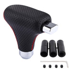 Universal Vehicle Car Black Leather Shifter Cover Manual Automatic Gear Shift Knob, Black Leather Shifter Cover