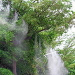 Outdoor Lawn Garden PE Hose Mist Watering Line Misting Cooling System with 16 x Mist Nozzles, Length: 12m, Length: 12m