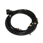 Outdoor Lawn Garden PE Hose Mist Watering Line Misting Cooling System with 26 x Mist Nozzles, Length: 18m, Length: 18m