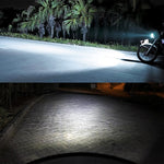 P15D/H6M 1000LM 72W 6000K White Light 2-LED 3570 Bulbs Motorcycle Headlights, DC 12-24V, P15D/H6M