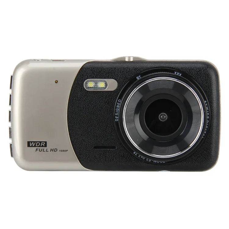 4 Zoll HD-Videoaufzeichnung HD Display Auto-Recorder mit separater F2.0 Kamera, 12 MP 170 Grad Weitwinkel/Rückfahrkamera-Loop-Aufzeichnung/G-Sensor-Aufzeichnung/WDR Full HD/Frontkamera 1080P/Rückkamera 720P/unterstützt 32G TF-Karte, 4 Zoll