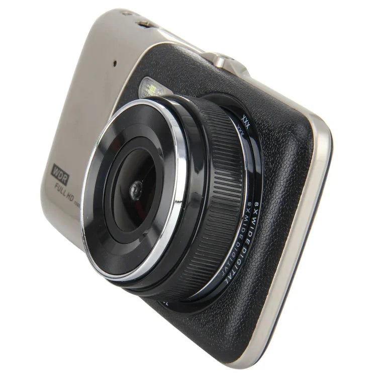 4 Zoll HD-Videoaufzeichnung HD Display Auto-Recorder mit separater F2.0 Kamera, 12 MP 170 Grad Weitwinkel/Rückfahrkamera-Loop-Aufzeichnung/G-Sensor-Aufzeichnung/WDR Full HD/Frontkamera 1080P/Rückkamera 720P/unterstützt 32G TF-Karte, 4 Zoll