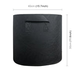 10 Gallonen Pflanz-Grow-Bag Verdickter Vlies-Belüftungstopf mit Griff, 10 Gallonen