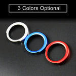 Car Engine Start Key Push Button Ring Trim Aluminum Alloy Sticker Decoration for BMW, For BMW (Engine Start), For BMW (Start Key), For BMW with Diamonds