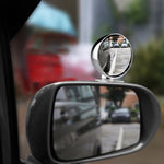 3R-044 Auxiliary Rear View Mirror Car Adjustable Blind Spot Mirror Wide Angle Auxiliary Rear View Side Mirror, 3R-044 (Black), 3R-044 (Silver), 3R-044 (White)