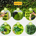 PP Pflanzgefäß Blumentopf Wandbehang Garten Hängend Stapelbar Gartenbedarf