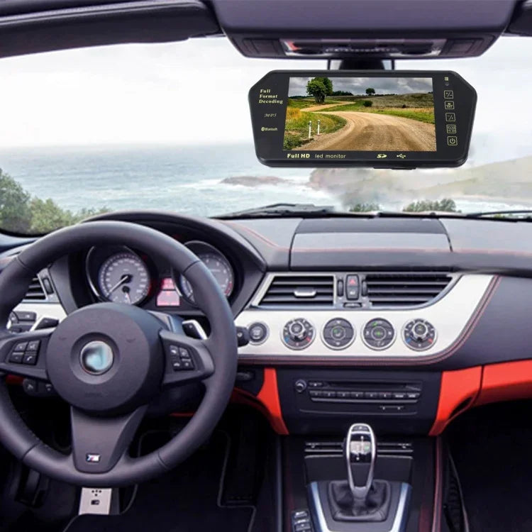 7 Zoll 480*234 Rückansicht TFT-LCD Farb-Auto-Monitor mit Bluetooth MP5 Player, Unterstützung der automatischen Bildschirmanzeige beim Rückwärtsfahren, 7 Zoll 480*234