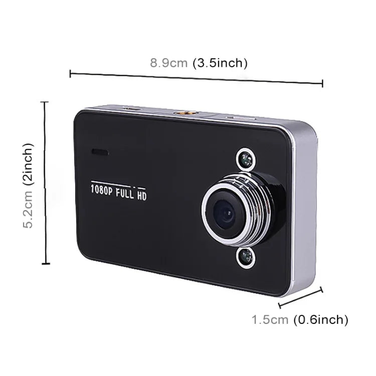 K6000 2,3 Zoll 90-Grad-Weitwinkel Full HD 720P Auto-Video-DVR, unterstützt TF-Karten (max. 32 GB) / Bewegungserkennung, mit 2 Nachtsicht-Fülllichtern, K6000
