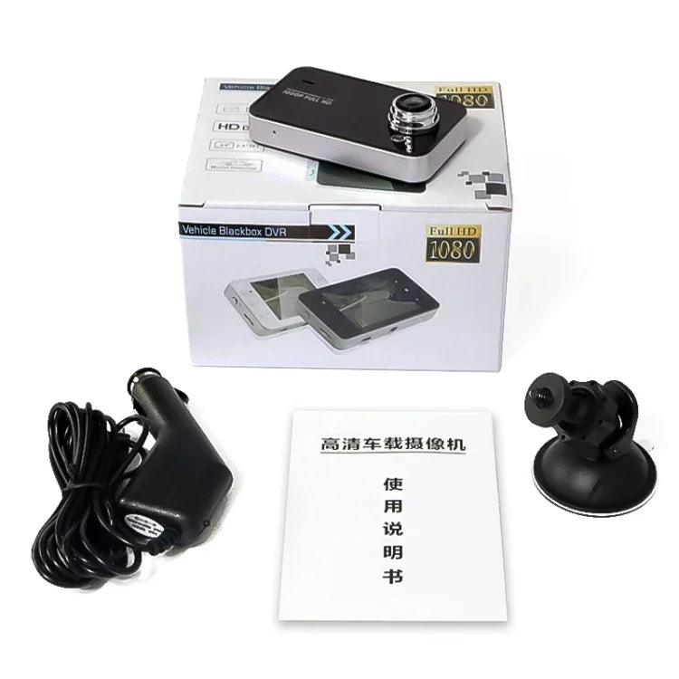 K6000 2,3 Zoll 90-Grad-Weitwinkel Full HD 720P Auto-Video-DVR, unterstützt TF-Karten (max. 32 GB) / Bewegungserkennung, mit 2 Nachtsicht-Fülllichtern, K6000