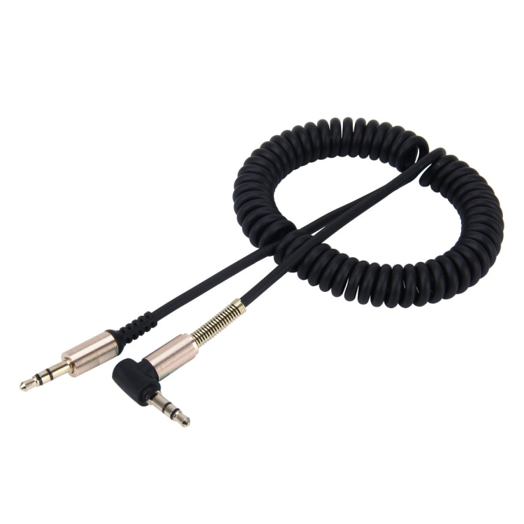 3,5mm 3-poliger Stecker zu Stecker Audio AUX einziehbares Spiralkabel, Länge: 1,5m, Länge: 1,5m (Schwarz), Länge: 1,5m (Rot)