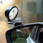 3R-094 Auxiliary Rear View Mirror Car Adjustable Blind Spot Mirror Wide Angle Auxiliary Rear View Side Mirror for Left Mirror, 3R-094 (White), 3R-094(Black)