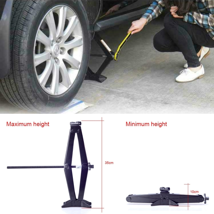 Upright ST-103D Heavy Duty Stabilizer Scissor Jack with Handle Lift Levelers 2000 Pound (1 Ton) Capacity Each - 10 to 35 CM Range, 1T Jack with Handle