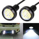 2 PCS 2W Car Auto Eagle Eyes Fog Light Turn Light with 12 SMD-4014 LED Lamps, DC 12V Cable Length: 55cm, SMD-4014, Eagle Eye Light  12V/2W