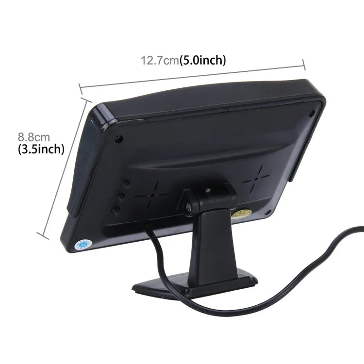 Universeller 4,3-Zoll-Auto-HD-Monitor mit verstellbarem Winkelhalter, unterstützt automatische Rückwärtsbildfunktion, 4,3 Zoll
