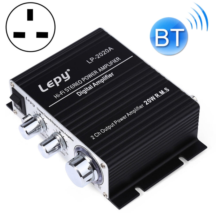 LP-2020A Auto-/Haushaltshifi-Verstärker Audio, unterstützt MP3, UK-Stecker mit 3A Netzteil, UK-Stecker