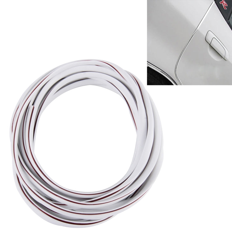 5m Car Decorative Strip PVC Chrome Decoration Strip Door Seal Window Seal, Black, Grey, Blue, Red, Transparent, White