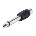 6,35mm auf RCA Stecker männlich zu weiblich Stereo Audio Adapter, 6,35mm männlich auf RCA weiblich