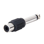 6,35mm auf RCA Stecker männlich zu weiblich Stereo Audio Adapter, 6,35mm männlich auf RCA weiblich