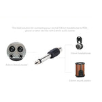 6,35mm auf RCA Stecker männlich zu weiblich Stereo Audio Adapter, 6,35mm männlich auf RCA weiblich