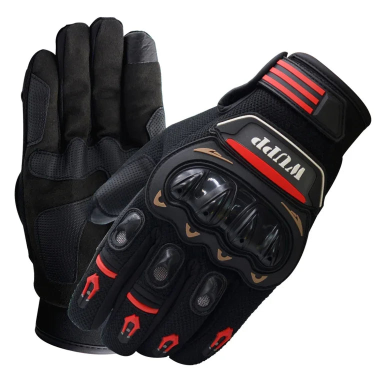WUPP Motorradhandschuhe Touchscreen Wasserdicht Atmungsaktiv Abriebfest Anti-Rutsch Sommer Winter Vollfinger Schutzhandschuhe, Größe: XXL, Größe: XXL
